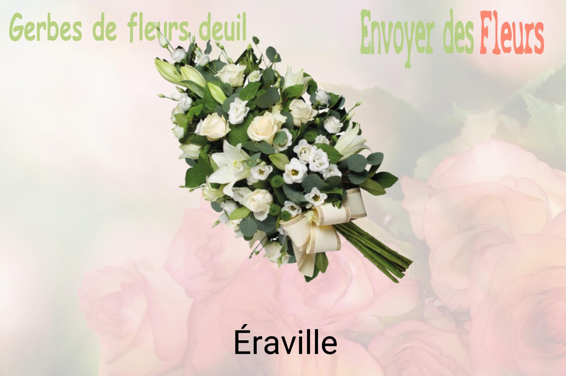 Gerbe de fleurs de deuil livrée à Éraville
